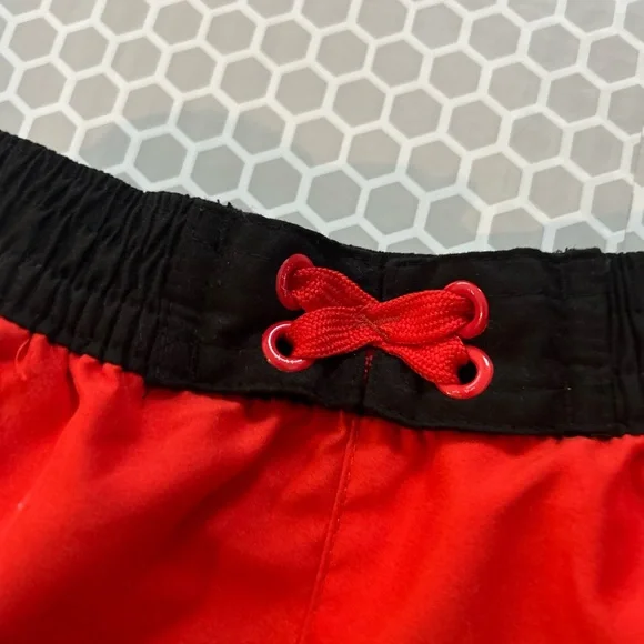 Disney Red and Black Lightning McQueen Swim Trunks. Size 2T - Picture 3 of 6